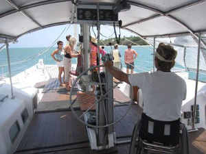 Bruno at the helm