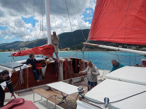 Largyalo under sail