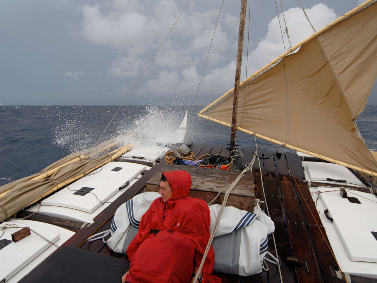 Sailing in rough weather