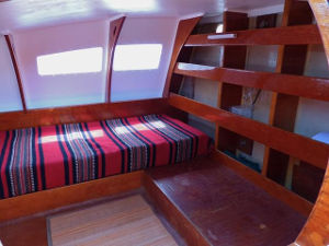 Deckpod cabin, freshly painted