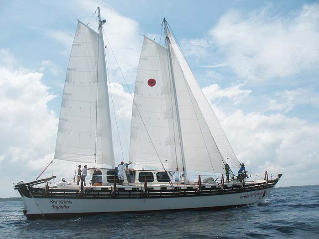 Islander 65 sailing