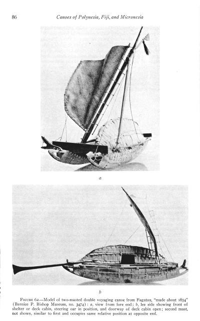 Tuamotu canoe model