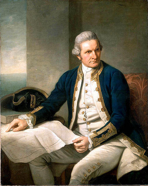 Depiction of Captain Cook
