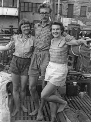 James, Ruth and Jutta on Tangaroa